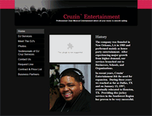 Tablet Screenshot of cruzin4djs.com